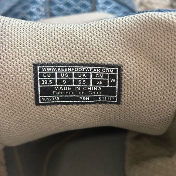 Keen Mercer Lace CNX Leather and Mesh Sneakers - Blue - US Women's Size 9 - Picture 12 of 12